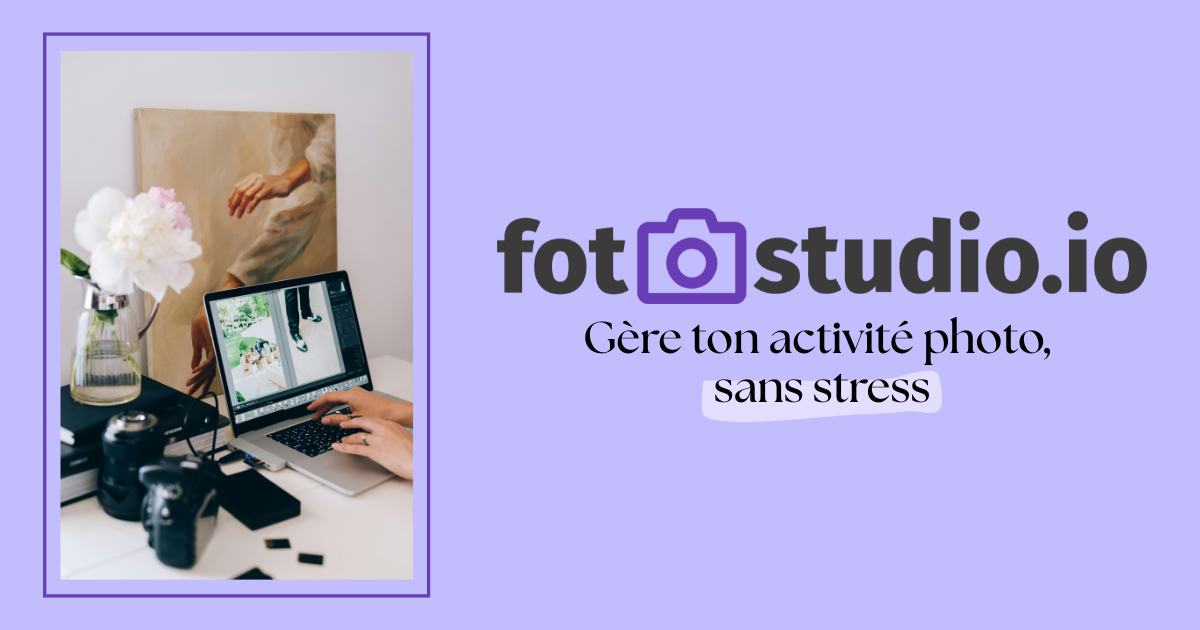 Visuel de marque Fotostudio publié par l’éditeur, avec une photographie de travail